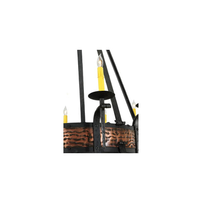 Costello 20 Light 48" Wide Taper Candle Style Chandelier - Wrought Iron Finish