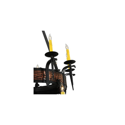 Costello 20 Light 48" Wide Taper Candle Style Chandelier - Wrought Iron Finish