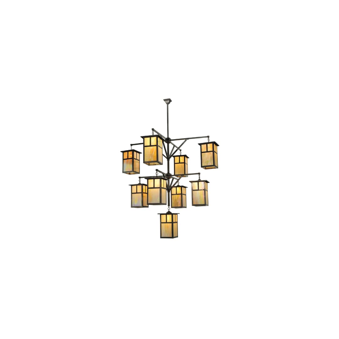 Hyde Park T Mission 9 Light 64" Wide Chandelier