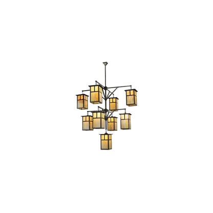 Hyde Park T Mission 9 Light 64" Wide Chandelier