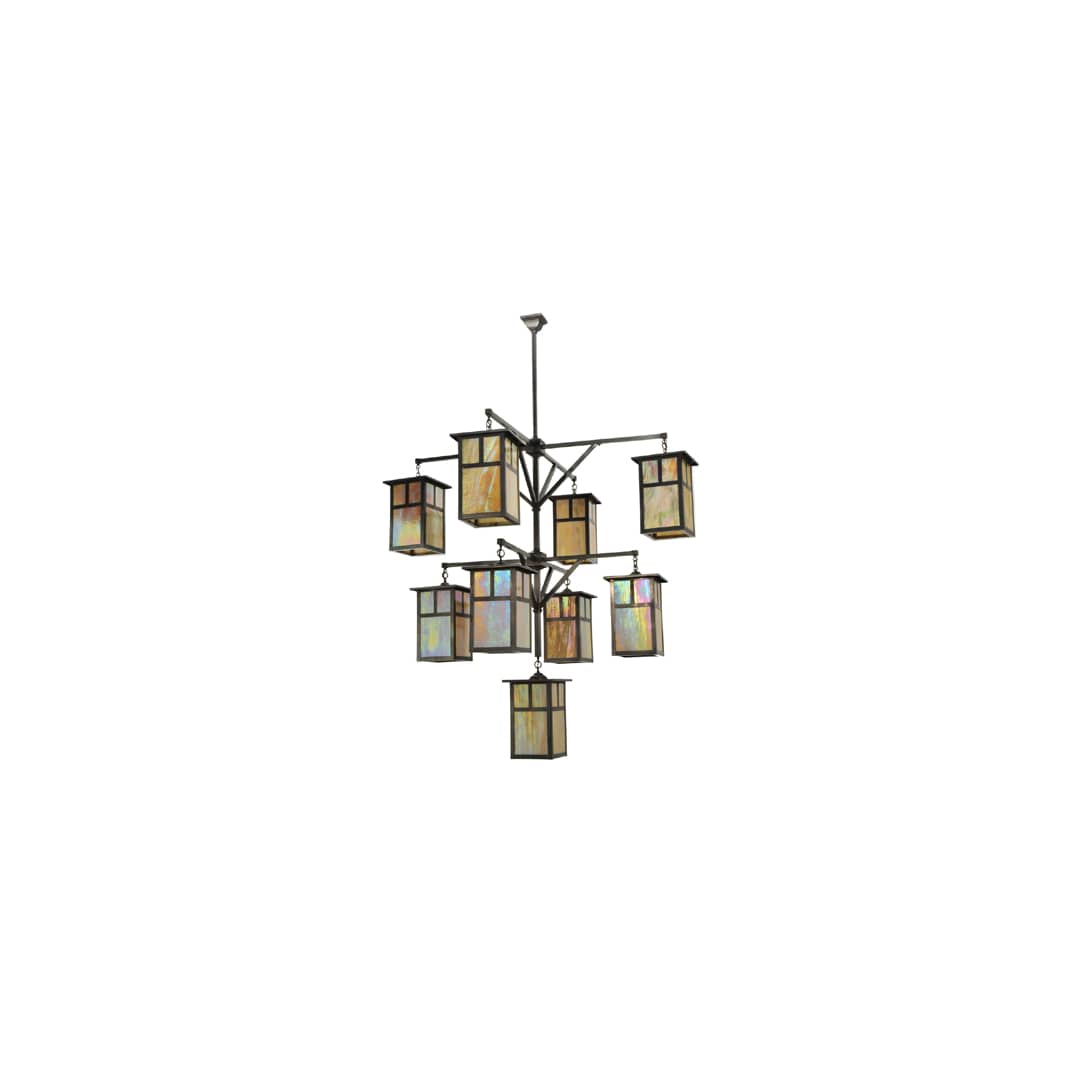 Hyde Park T Mission 9 Light 64" Wide Chandelier