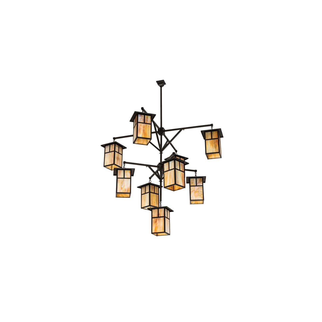 Hyde Park T Mission 9 Light 64" Wide Chandelier