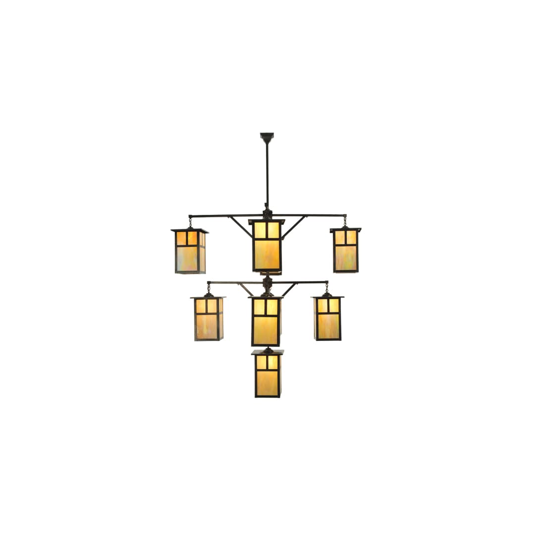 Hyde Park T Mission 9 Light 64" Wide Chandelier