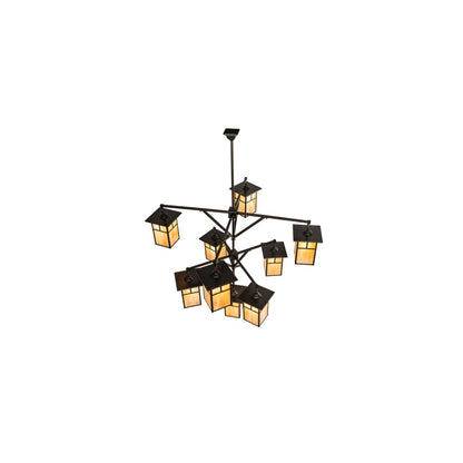 Hyde Park T Mission 9 Light 64" Wide Chandelier