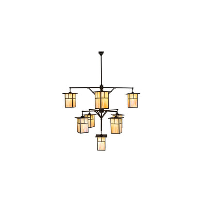 Hyde Park T Mission 9 Light 64" Wide Chandelier