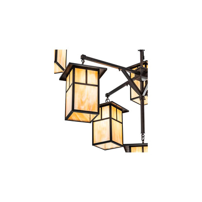 Hyde Park T Mission 9 Light 64" Wide Chandelier