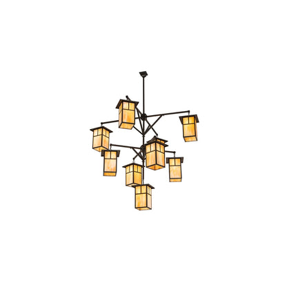 Hyde Park T Mission 9 Light 64" Wide Chandelier
