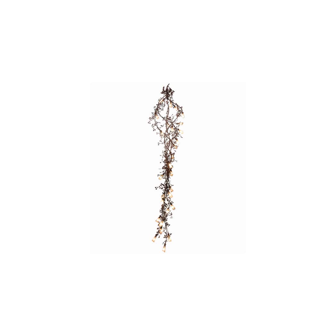 Vinca Vine 30 Light 54" Wide Wrought Iron Waterfall Chandelier