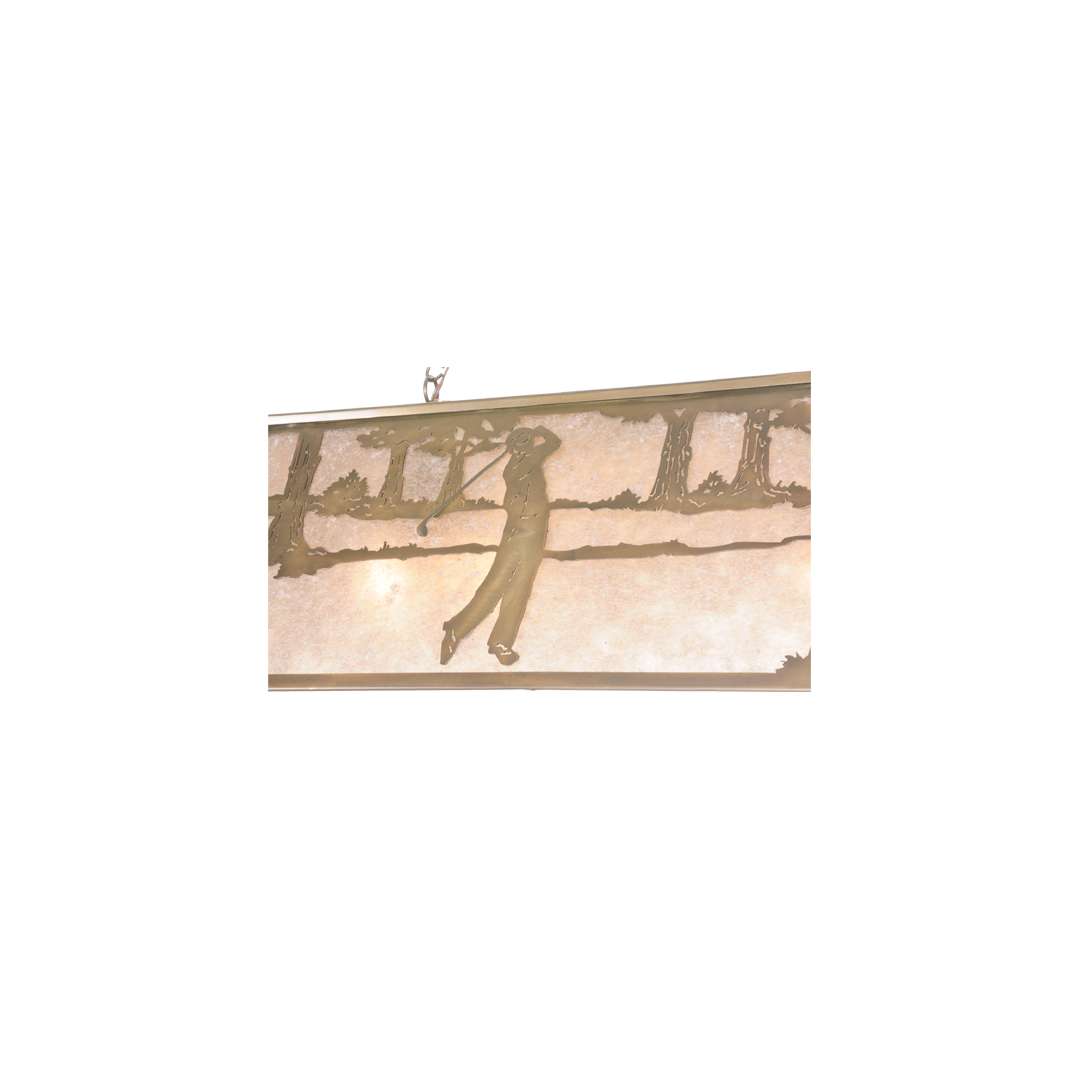 Golf 9 Light 17" Wide Linear Pendant