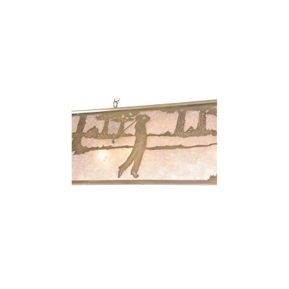 Golf 9 Light 17" Wide Linear Pendant