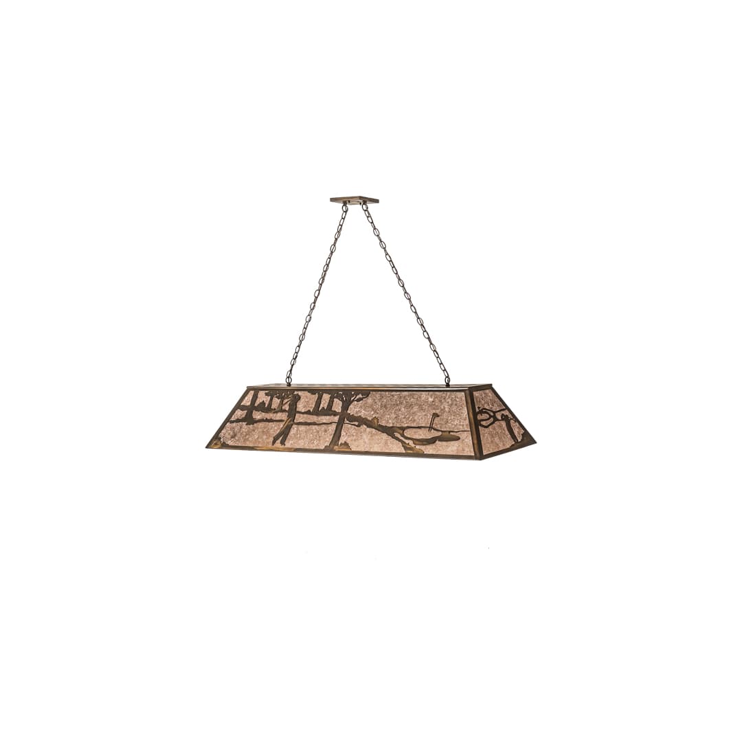Golf 9 Light 17" Wide Linear Pendant