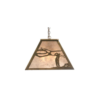 Golf 9 Light 17" Wide Linear Pendant