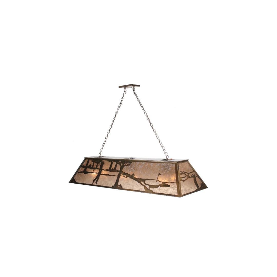 Golf 9 Light 17" Wide Linear Pendant