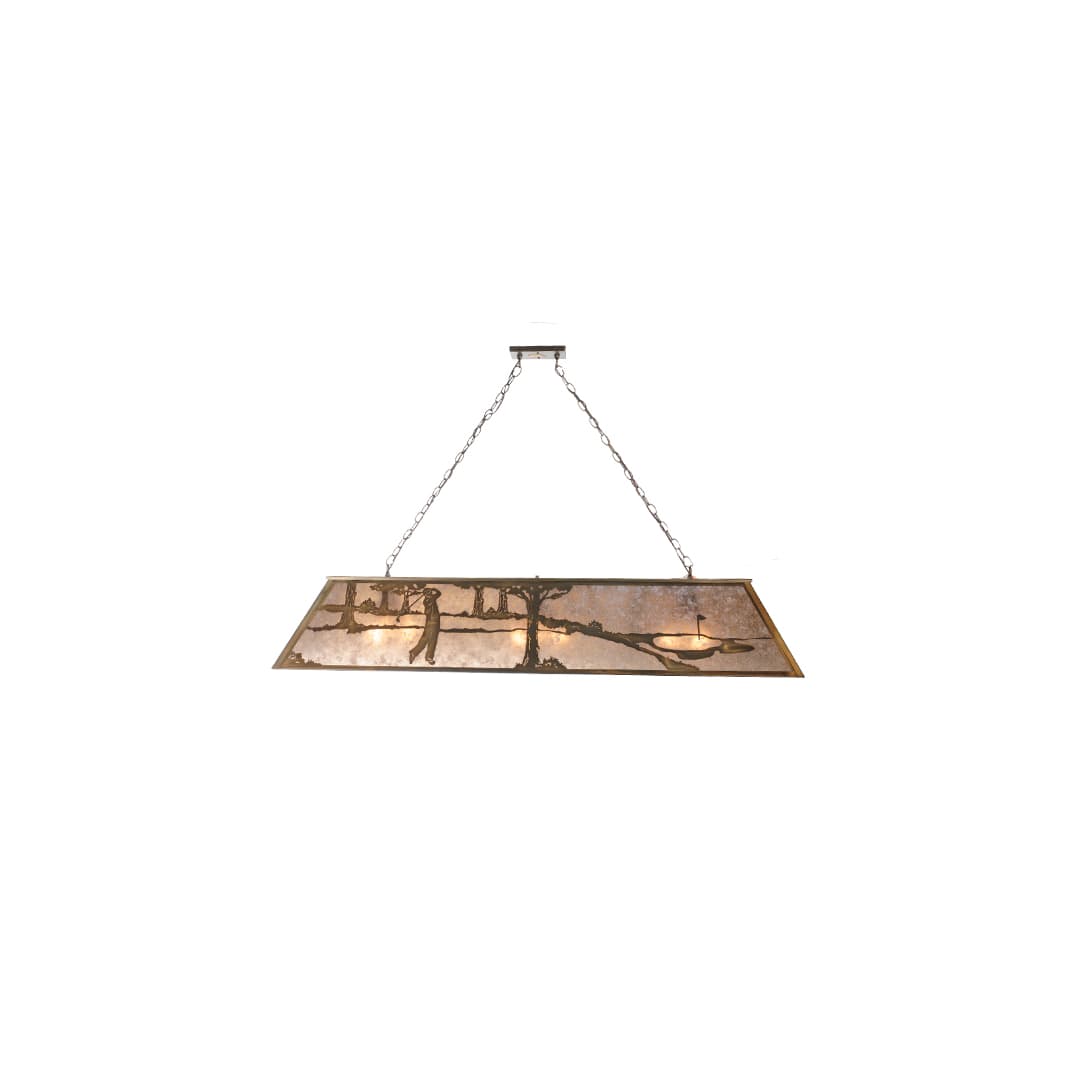 Golf 9 Light 17" Wide Linear Pendant