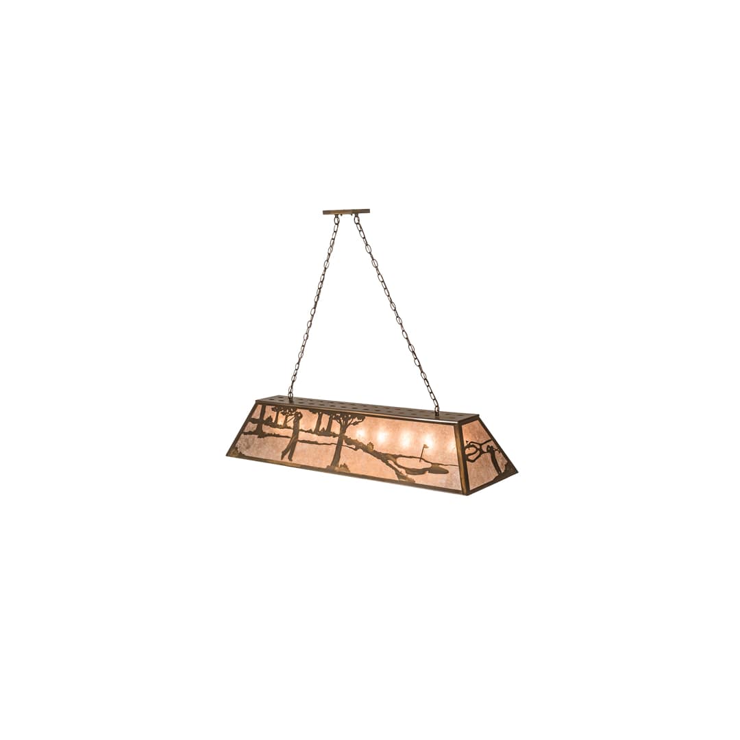 Golf 9 Light 17" Wide Linear Pendant