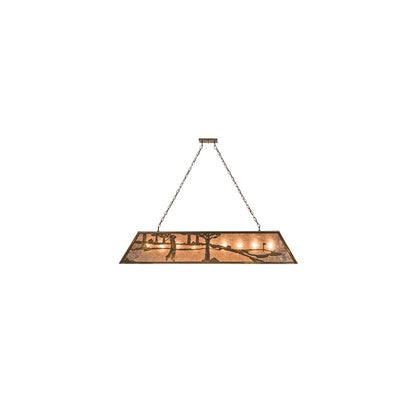 Golf 9 Light 17" Wide Linear Pendant
