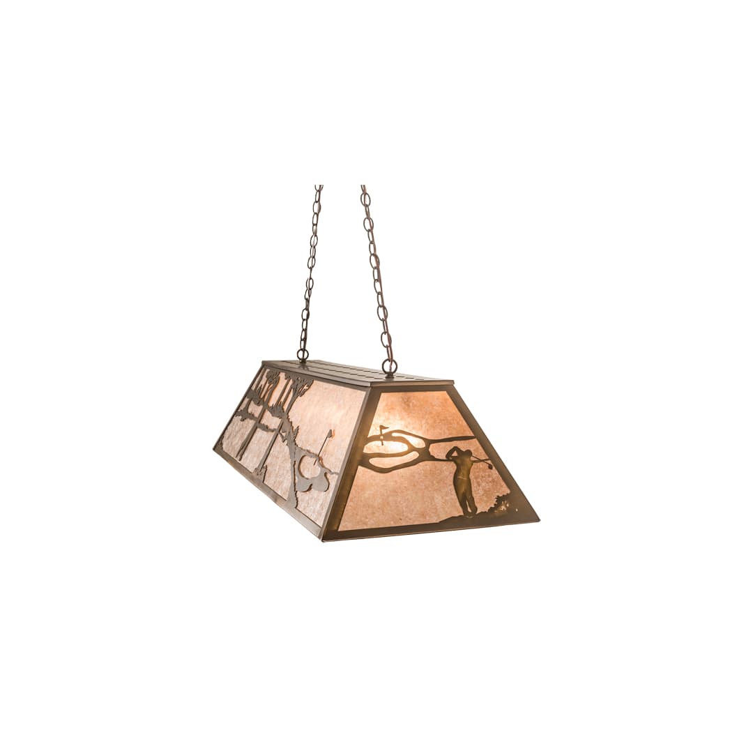 Golf 9 Light 17" Wide Linear Pendant