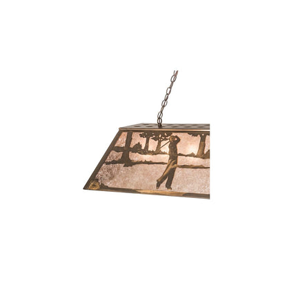 Golf 9 Light 17" Wide Linear Pendant