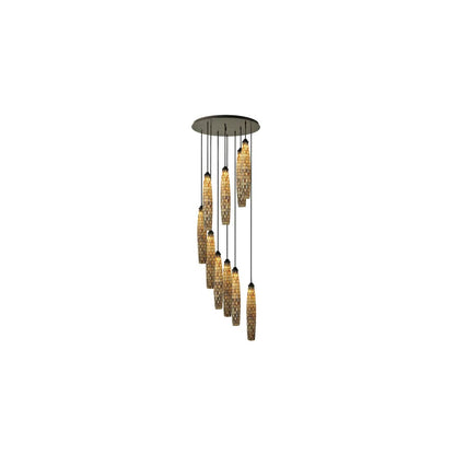 Checkers 10 Light 48" Wide Multi Light Pendant