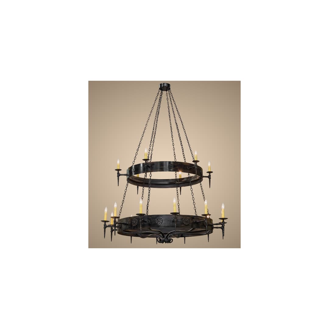 Warwick 18 Light 72" Wide Taper Candle Style Chandelier