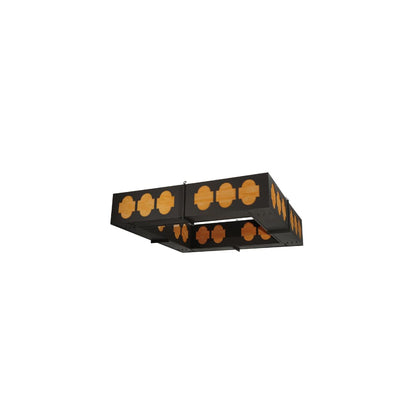Diablos 24 Light 85" Wide Semi-Flush Square Ceiling Fixture