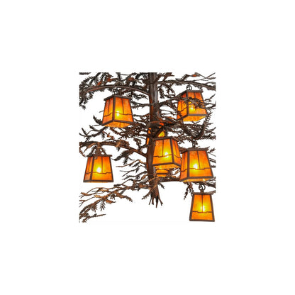 Pine Branch Valley View 12 Light 48" Wide Chandelier - Cafe-Noir Finish