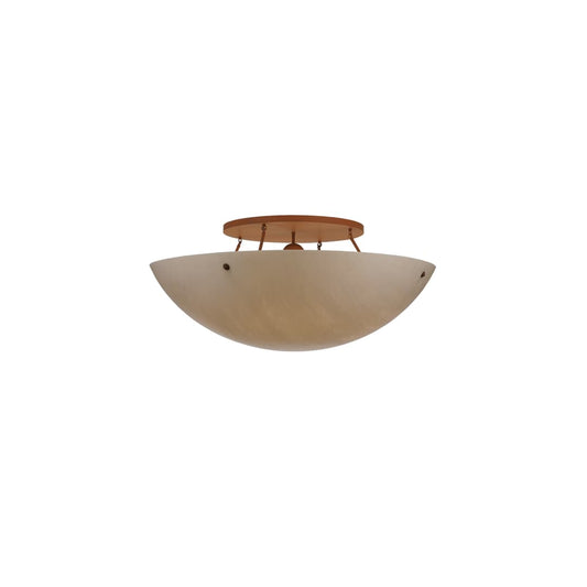 Artesia 8 Light 48" Wide Semi-Flush Bowl Ceiling Fixture - Earth Finish