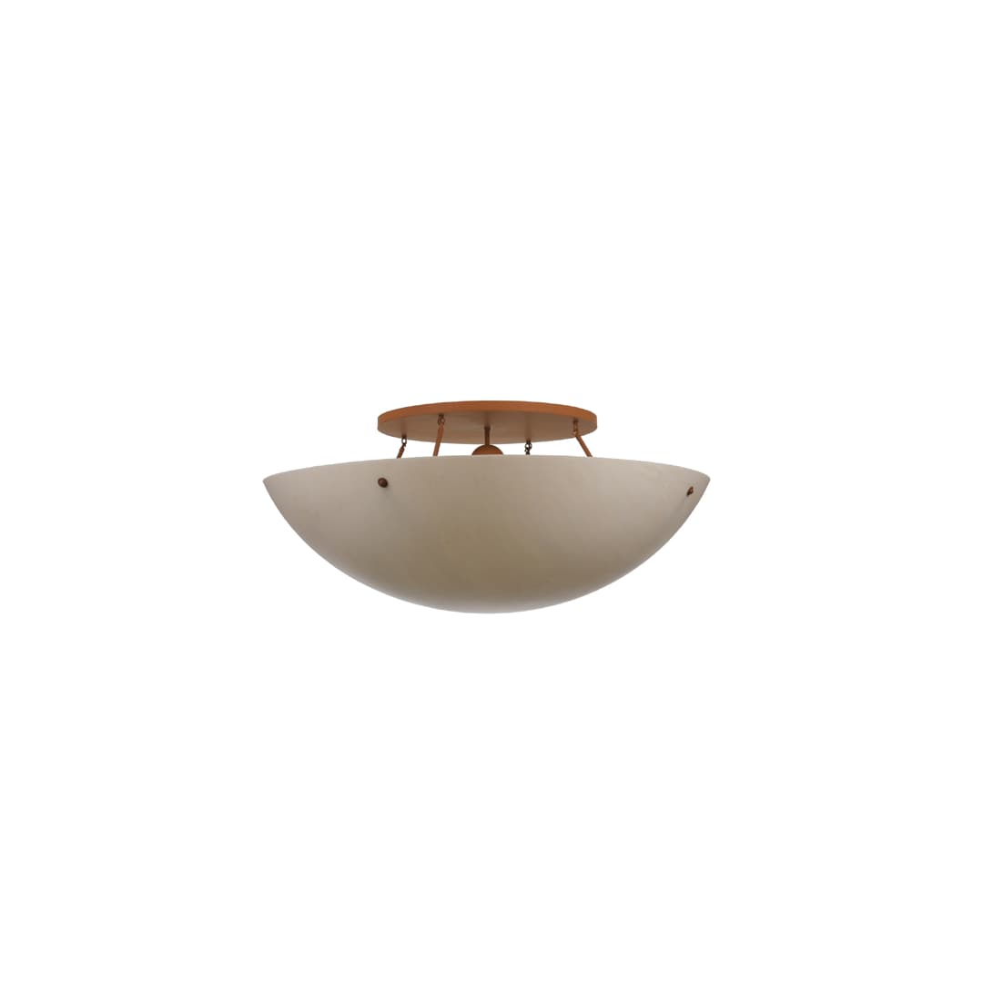 Artesia 8 Light 48" Wide Semi-Flush Bowl Ceiling Fixture - Earth Finish