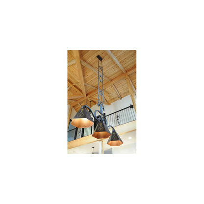 DaCapa 3 Light 14" Wide Linear Pendant