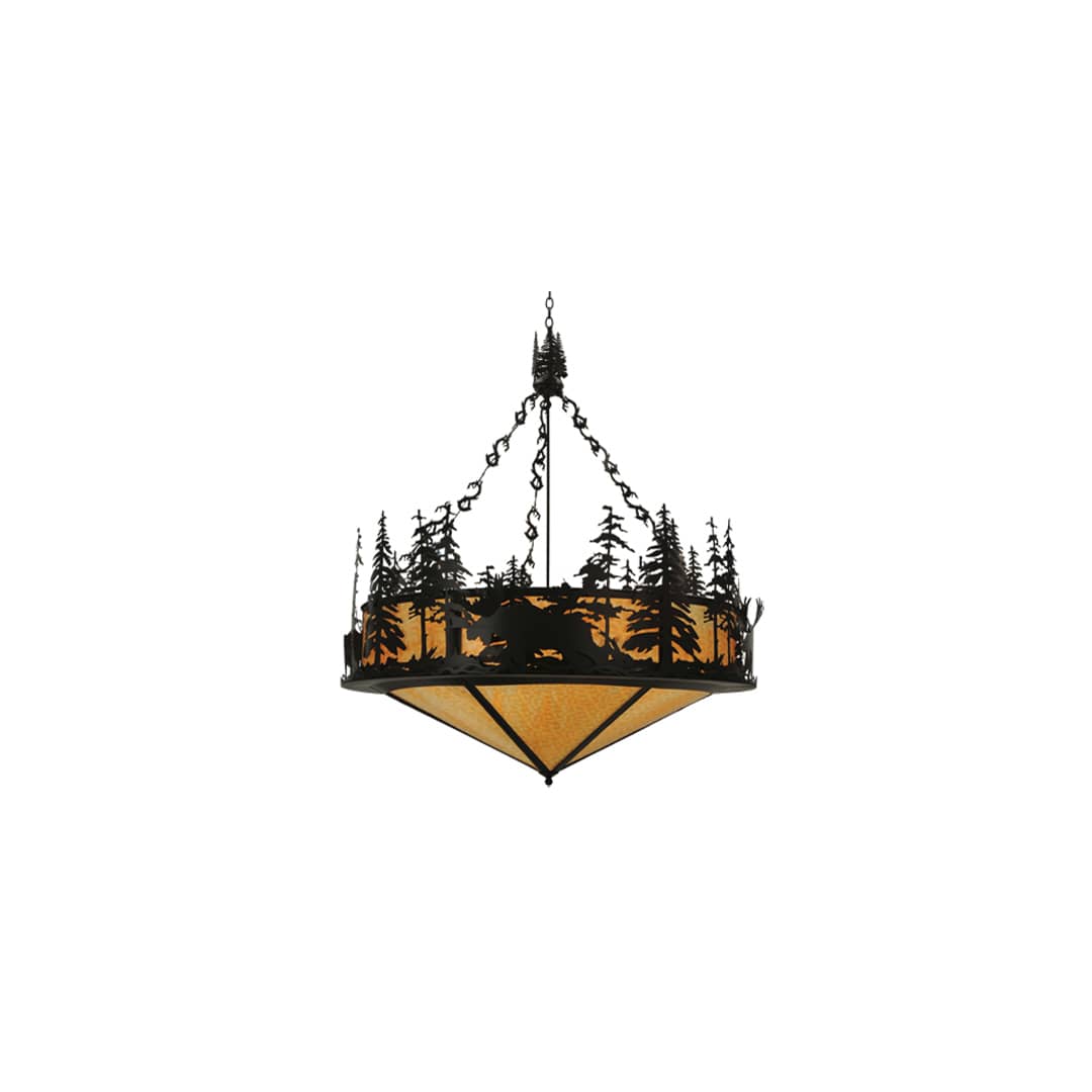 Moose at Dusk 6 Light 56" Wide Pendant
