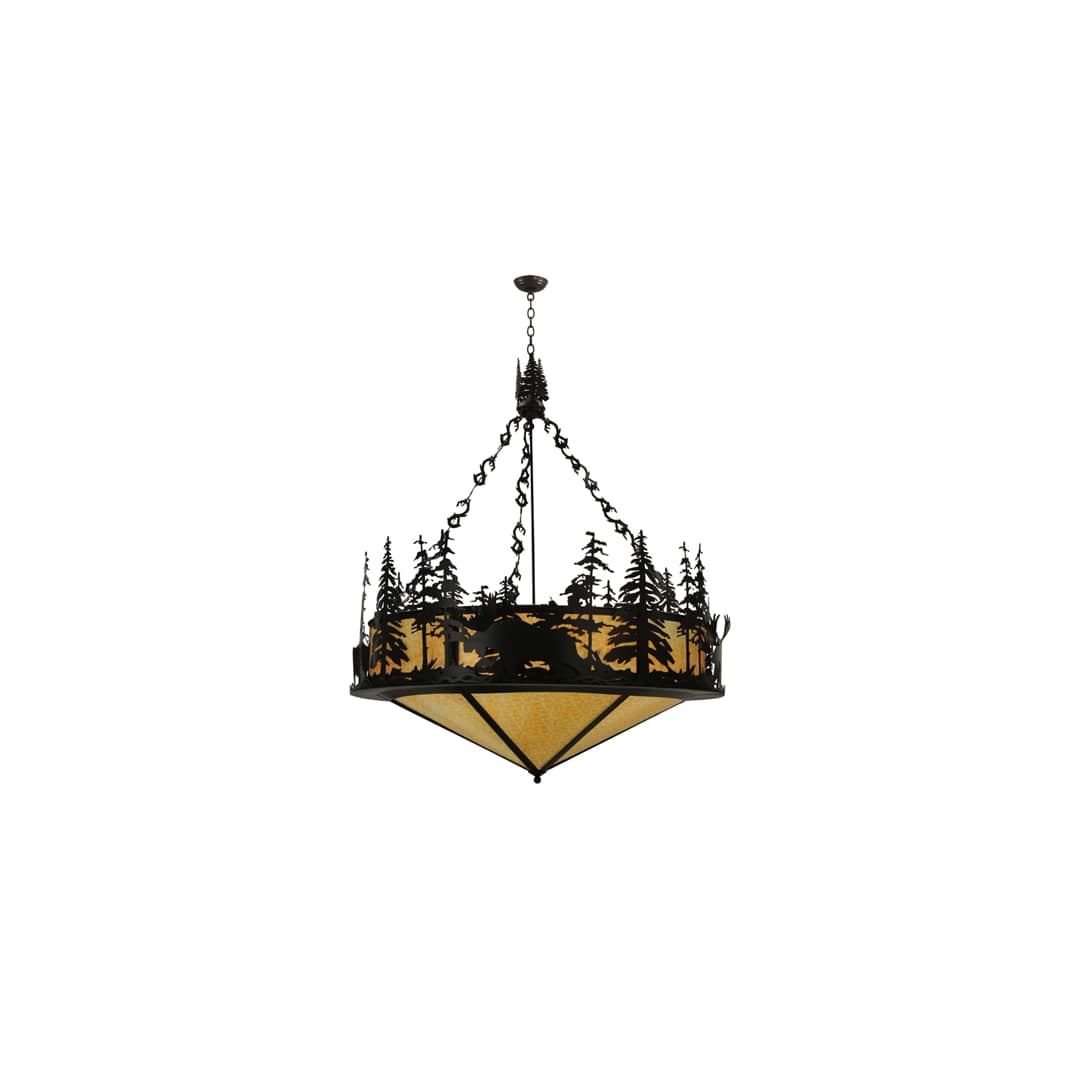 Moose at Dusk 6 Light 56" Wide Pendant