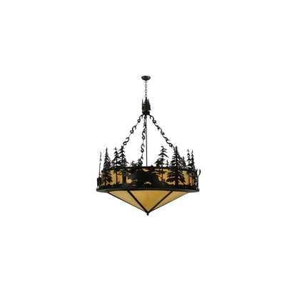 Moose at Dusk 6 Light 56" Wide Pendant