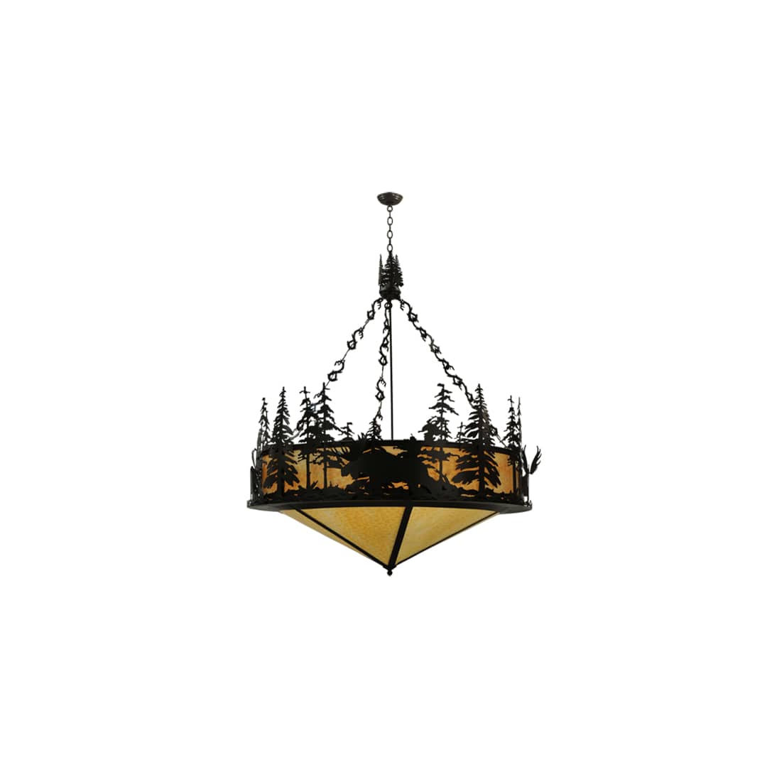 Moose at Dusk 6 Light 56" Wide Pendant