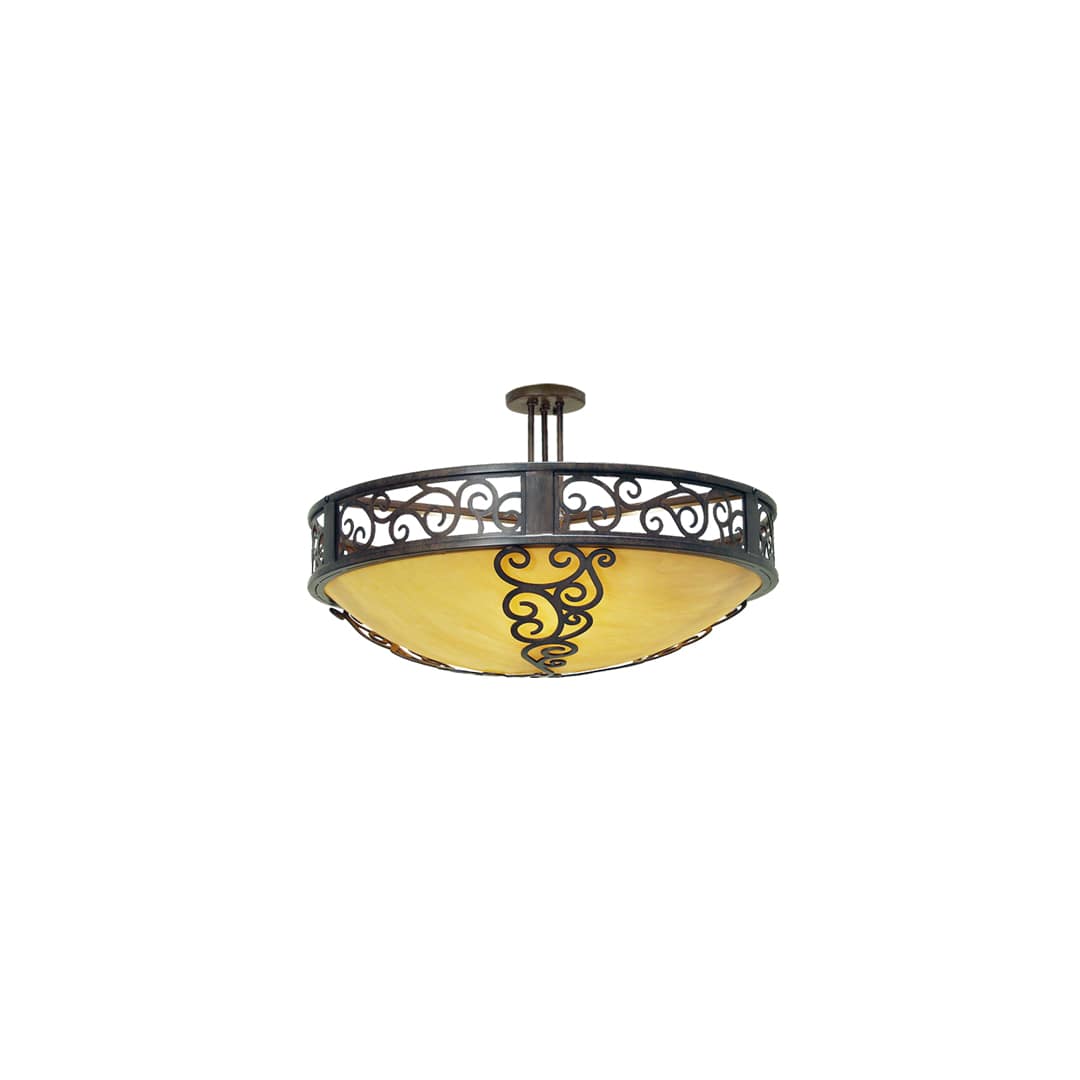 Lilliana 3 Light 28" Wide Semi-Flush Bowl Ceiling Fixture