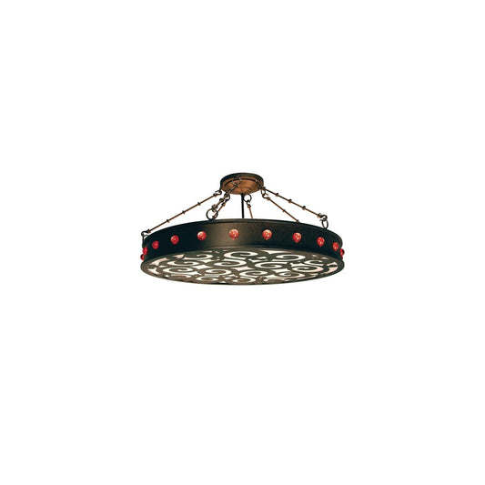 Jules 16 Light 42" Wide Semi-Flush Drum Ceiling Fixture
