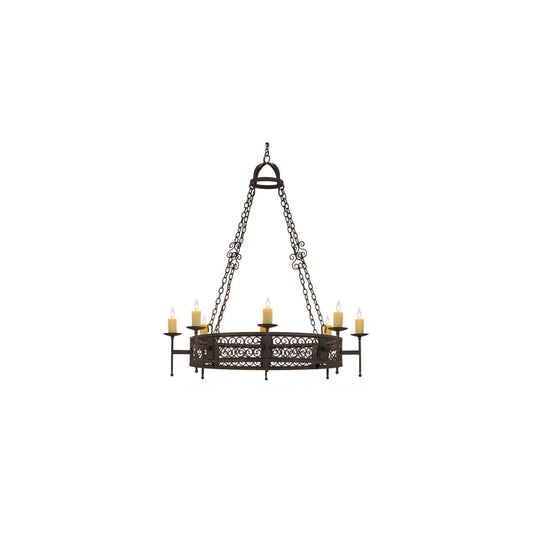Toscano 8 Light 48" Wide Taper Candle Style Chandelier