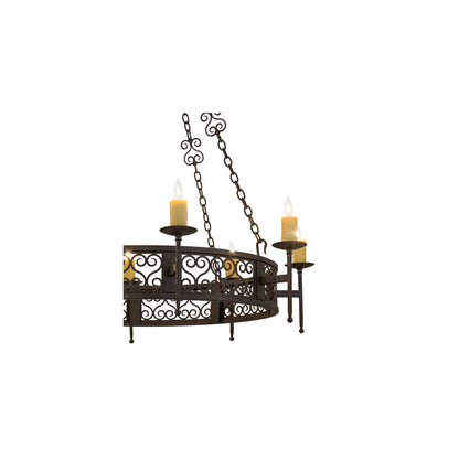 Toscano 8 Light 48" Wide Taper Candle Style Chandelier
