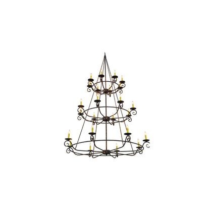 Estrella 24 Light 60" Wide Taper Candle Style Chandelier