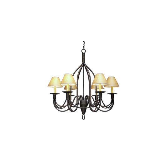 Bell 6 Light 34" Wide Chandelier