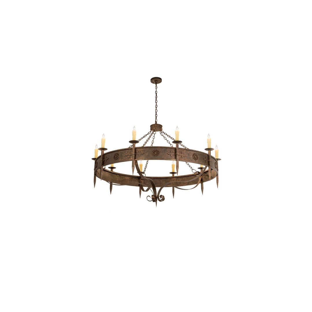 Calandra 10 Light 66" Wide Taper Candle Style Chandelier