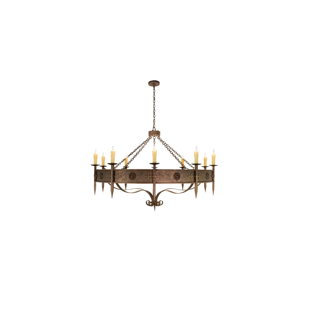 Calandra 10 Light 66" Wide Taper Candle Style Chandelier