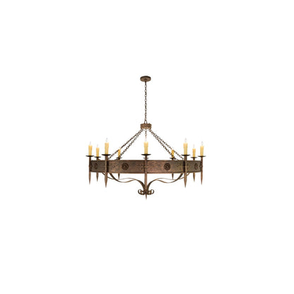 Calandra 10 Light 66" Wide Taper Candle Style Chandelier