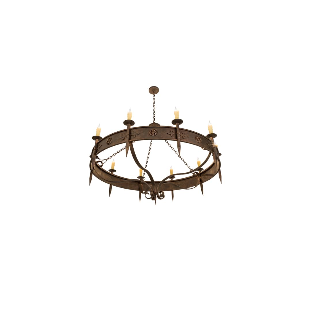 Calandra 10 Light 66" Wide Taper Candle Style Chandelier