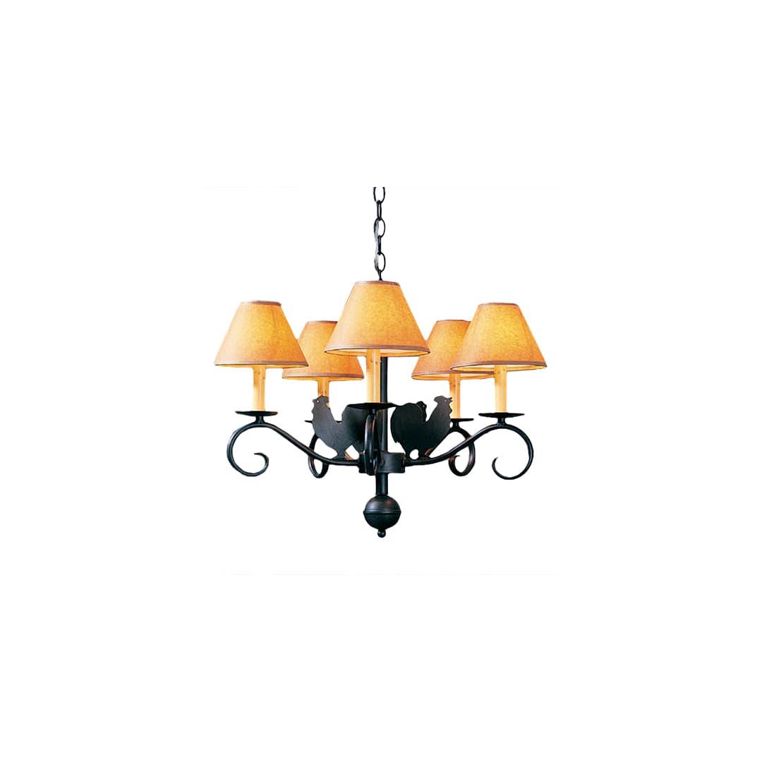 Animal 5 Light 24" Wide Chandelier