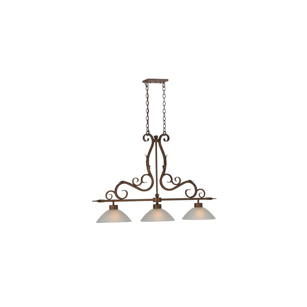 Zamora 3 Light 12" Wide Linear Pendant