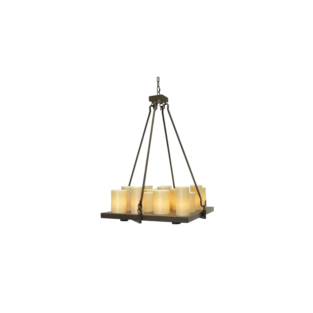 Altar 17 Light 42" Wide Pillar Candle Pendant