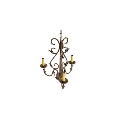 French Elegance 3 Light 18" Wide Crystal Candle Style Chandelier