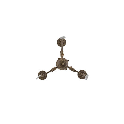 French Elegance 3 Light 18" Wide Crystal Candle Style Chandelier