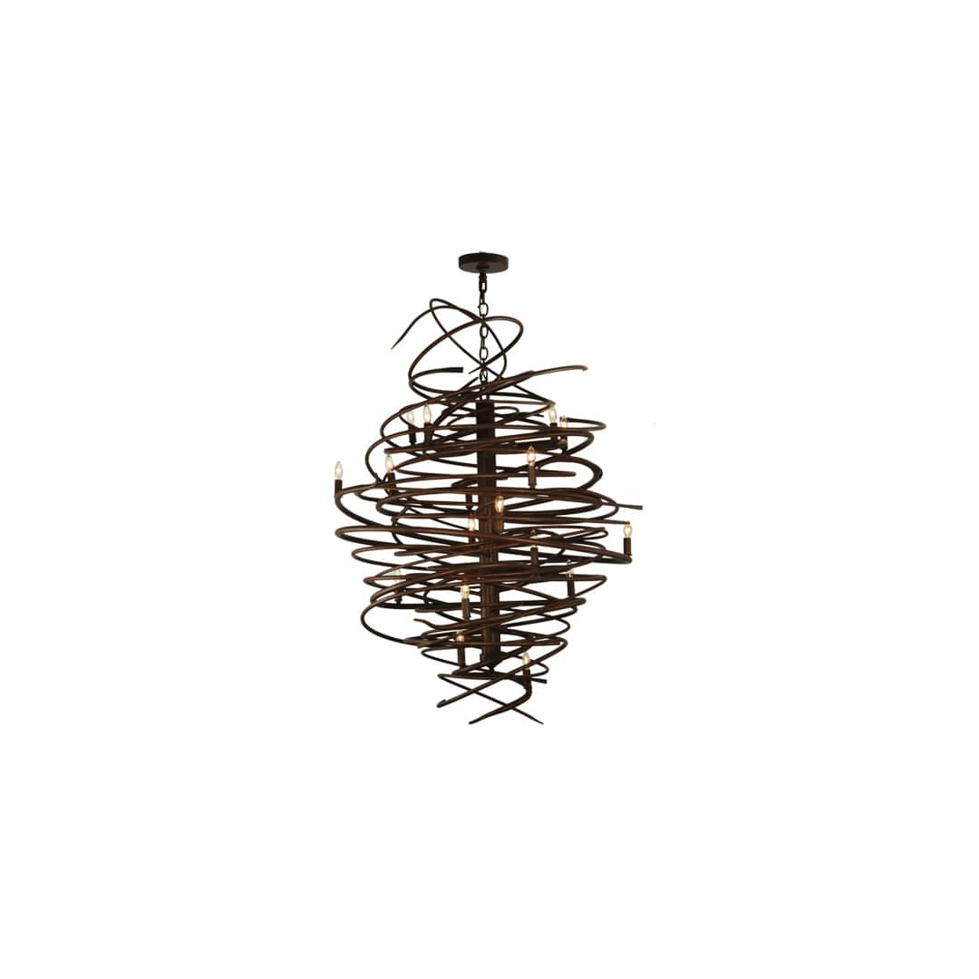 Cyclone 18 Light 36" Wide Taper Candle Style Chandelier