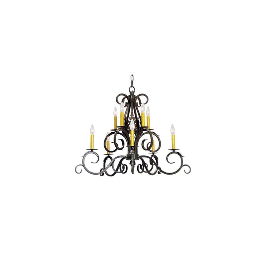 Anassa 10 Light 32" Wide Taper Candle Style Chandelier